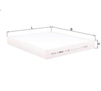 Filtre, air de l'habitacle KNECHT LA 1399 pour KIA SORENTO III (UM) 2 2015-2020