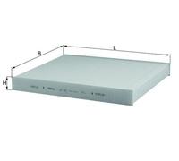 Filtre, air de l'habitacle LA 182 MAHLE pour AUDI VW PORSCHE