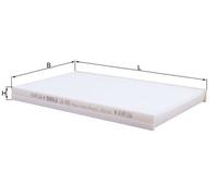 Filtre, air de l'habitacle LA 422 MAHLE pour FIAT