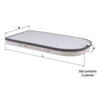 Filtre, air de l'habitacle LA 613/S MAHLE pour BMW