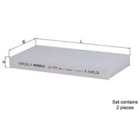 Filtre, air de l'habitacle LA 674/S MAHLE pour JEEP DODGE
