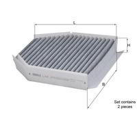 MAHLE LAK 278/S Filtre d'habitacle