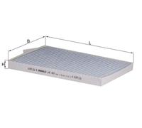 Filtre, air de l'habitacle LAK 469 MAHLE pour RENAULT