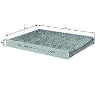 Filtre, air de l'habitacle LAK 63 MAHLE pour AUDI VW SKODA