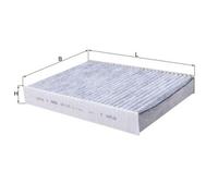 Filtre Air De L'habitacle Mahle LAK 1173 pour Nissan Renault