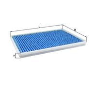 Filtre Air De L'habitacle Mahle LAO 81 Caremetix® pour Mercedes Benz