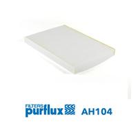 Purflux Filtre d'habitacle AH104 – Filtre à pollen Hauteur 25 × Largeur 206 × Longueur 280 mm