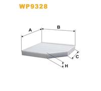 Filtre, air de l'habitacle WIX FILTERS WP9328