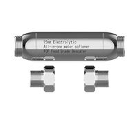 Filtre anti-calcaire pour douche G 3/4 en acier inoxydable réduit, adoucisseur d'eau, système de détartrage magnétique Inline FOF pour éviter les dépôts de calcaire dans toute la maison, détartrant