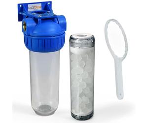 Filtre anti-calcaire, système de filtration sous chaudière installation d'eau siliphos sel polyphosphates (1/2" - demi-pouce)
