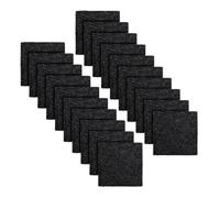 Filtre anti-odeurs à charbon actif - 8 x 8 x 0,1 cm - Absorbeur de poubelles - Coussinets désodorisants adhésifs - Facile à coller - Pour l'intérieur, l'extérieur, la maison, la cuisine, la salle de