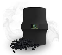 Filtre Anti-Odeurs Haute Performance au Charbon Actif Anti-H2S, Ø 100 mm, Solution sans Collage, pour Fosse Septique & Toutes Eaux, Rechargeable & Robuste, Noir - HYDRODIV