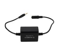 Filtre Anti-parasites Audio pour Autoradio, Isolateur de Boucle de Masse | ABS Noir, Filtrage Haute Fréquence, pour Systèmes Stéréo de Voiture, Installation Simple