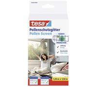 Tesa Ecran Anti-Pollen Transparent pour les Allergies - Pour Fenêtres S'ouvrant vers l'Intérieur - Découpable, avec Bande Auto-Aggripante - Gris Anthracite - 130 cm x 150 cm