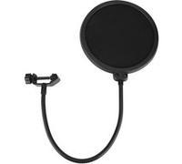 Filtre Anti-Pop de Microphone Écran Anti-Vent avec Double Couche - Noir Noir G