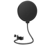 Filtre Anti Pop, Microphone Filtre Anti-Pop Professionnel Compatible avec Les Microphones Yeti, Blue, MXL, Snowball, Hyperx, Quadcast et Autres Double Réduction du Bruit, Réglable à 360°