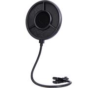 Filtre Anti-Pop pour Microphone à 6 Couches - Compatible avec Blue Yeti, HyperX QuadCast, Razer Seiren et Autres Micros, Filtre Anti-Pop en Métal pour Micro avec Col de Cygne Flexible à 360°