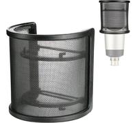 Filtre Anti Pop Professionnel du Micro - Bouclier de Microphone avec 2 Couches Améliorant la Qualité Sonore pour la Plupart de Microphones par