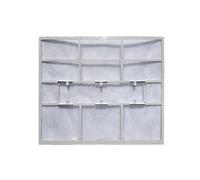 Filtre Anti-poussière Climatiseur Mural Mini-split Écran Collecte Particules Panneau Grille Insert Réinstallable Matériau que Adapté à Climatisation Domestique Purification d'Air Salon, 31.5X26cm
