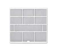 Filtre Anti-poussière Climatiseur Mural Mini-split Écran Lavable Panneau Filtration Insert Plat Matériau Pla Rigide Adapté à Entretien Périodique Amélioration Hygiène Pièces de Vie, 28.2X26.5cm
