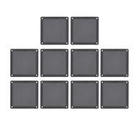 Filtre anti-poussière pour ventilateur PC, cadre magnétique 120 mm noir, 10 pièces, fixation à vis en maille PVC solide, grilles de couvercle de filtre pour boîtier d'ordinateur,