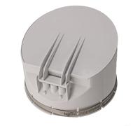 Filtre anti-vidange en PVC blanc pour canalisations de sol extérieures, balcon et jardin - Convient aux tuyaux de 50 mm/75 mm/110 mm/160 mm (160 mm)
