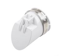 Filtre anti-vidange en PVC blanc pour canalisations de sol extérieures, balcons et jardins - Convient aux canalisations d'eau de pluie de 50 mm/75 mm/110 mm/160 mm Pi (50 mm)