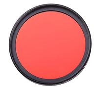 Filtre Appareil Photo, Filtre Polarisant Circulair Lot de 2 filtres Ultra-Fins for Objectif d'appareil Photo, 49/52/55/58/62/67/72/77/82 mm, Monture complète, Gris, Rose, Vert, Bleu(58mm,Full Orange)