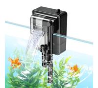 Filtre Aquarium Suspendu USB, 5V Pompe Cascade Silencieuse pour 7L 15L | Flux Ajustable, Écumeur de Surface Intégré, Design Compact Suspendu, Fonctionnement Silencieux, Filtration Multi-étapes