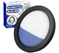 Filtre Aspirateur sans Fil Ø 105 mm avec Code Original 9178017731 pour Grundig pour Beko pour Blomberg C00893989 pour Whirlpool pour Bauknecht pour Indesit pour Philips pour Ariston - MONTERAL