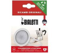 Filtre avec un lot de 3 joints - BIALETTI - Pour cafetière Italienne 6 tasses