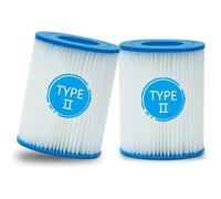 Filtre Bestway Type II - Accessoires pour Piscine Gonflable - Lot de 2 - 13,6 x 10,6 cm