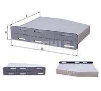 Filtre Cabine Air contre le Pollen Pollution LA181 Golf Passat Audi A3 Altea