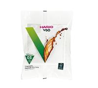 Filtre caf en papier Hario V60, taille 03, blanc, 100 unit s