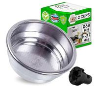 Filtre Cafe 2 Tasse pour Gaggia avec une Dimension Ø 68 mm h 27 mm Barista Accessoires avec Valve à Mousse Crème adaptés à la Porte Filtre à Café - Garantie de 5 Ans - ONIX TECH