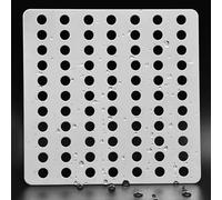 Filtre carré de vidange de douche, filtre à cheveux, protection de canalisation, couvercle tourbillonnant, 1 pièce (12 x 12 cm)