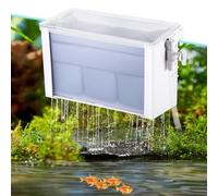 Filtre cascade à 3 couches pour aquarium avec fonctionnement à faible bruit, idéal pour les aquariums, la filtration physique, biologique et chimique