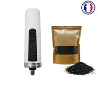 Filtre céramique 0,2 micron avec charbon actif, filtration 2 en 1