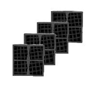 Filtre céramique compatible avec Elica NikolaTesla KIT0120952 (4 pcs.)