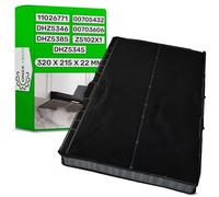 Filtre Charbon Hotte Aspirante 320x215x22 mm avec Code Original 11026771 00703606 DHZ5345 pour Bosch pour Balay LZ53451 pour Siemens Z5102X1 pour Neff CZ5102X5 pour Constructa - ONIX TECH