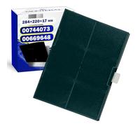 Filtre Charbon pour Hotte Aspirante 284 x 220 x 17 mm avec le Code Original 00744073 00669648 pour Bosch pour Balay pour Constructa pour Siemens pour Neff - MONTERAL