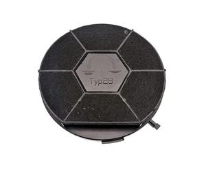Filtre charbon rond type 28 CHF28/1 (à l'unité) 240X34 mm Hotte 480181701006, 481281718525 WHIRLPOOL Hotte 480181701006, 481281718525 WHIRLPOOL