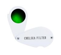 Filtre Chelsea pour l'identification des pierres précieuses, permet de distinguer rapidement les vraies émeraudes, rubis, saphirs et aigue-marines - Filtre en verre portable fiable pour gemmologues et