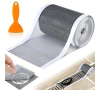 Filtre Cheveux Douche, 100mm x 10m Filtre De Sol pour Salle de Bains, pour Drain de Douche avec Pelle de Nettoyage pour Salle de Bains Baignoire Cuisine