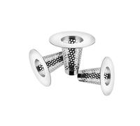 Filtre Cheveux Douche, 3 Pièces Filtre Evier Cuisine en Acier Inoxydable, Attrape Cheveux Douche, Filtre Lavabo, Convient pour Balcons, Cuisines et Salles de Bains 0XBIT