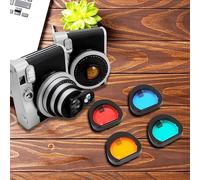 Filtre coloré pour Fujifilm, Ensemble de filtres de lentille colorés pour Appareil Photo instantané 4 Couleurs pour Fujifilm pour Instax Mini90