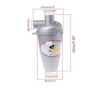 Filtre compatible avec l'aspirateur Cyclone SN25T5 - Séparateur de poussière turbocompressé de 5e génération, filtration haute efficacité, pièce de rechange durable for les aspirateurs Cyclone