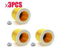 Filtre, Compatible Avec Les Cartouches Karcher WD2250, WD3.200, MV2, MV3, WD3 Karcher, Pièces De Filtre, Filtres À Air Et À Poussière, Aspirateurs(3pcs.)