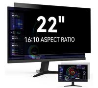 Filtre Confidentialité 22 Pouces 16:10 Computer Amovible Protection Ecran | Privacy Screen Anti-Lumière Bleu Anti Espion Anti-Reflet Film pour PC & Moniteur 22" Compatible avec HP/Dell/Acer/Lenovo