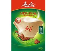Filtres à Café MELITTA 7915906 1x6 - Arôme marron nature - Compatible avec Café moulu - Pour Cafetière